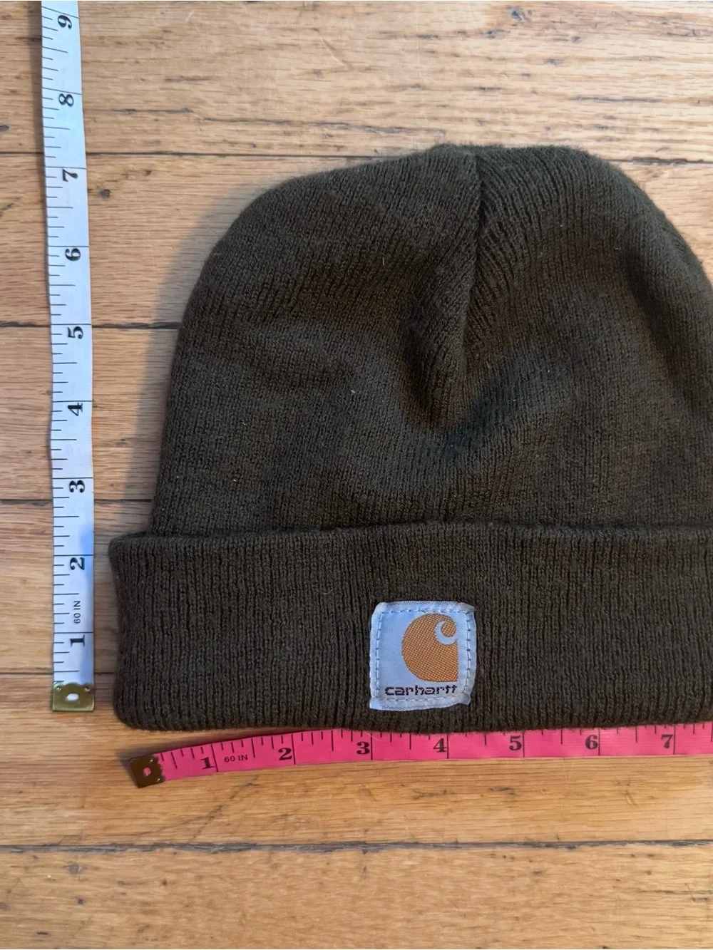 Carhartt Dark Olive Folded Cuff Beanie OS Baby